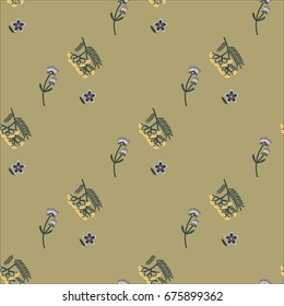 Red clover tansy pattern