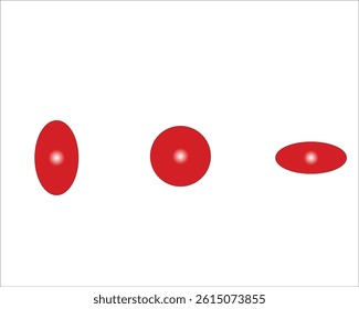 Red clown nose on white background