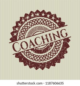 Red Coaching distress rubber texture