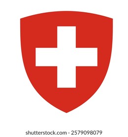 red coat of arms of Switzerland