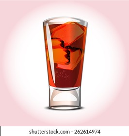 Red cocktail