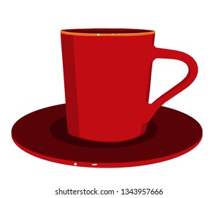 Red coffee cup
