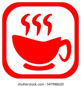 Red Coffee Tea Icon
