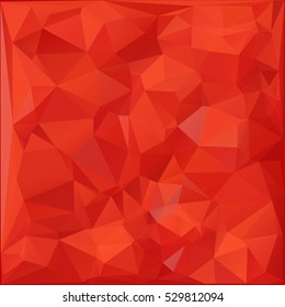 Red color 3d polygon background, modern origami texture. Vector illustration. Design element.
