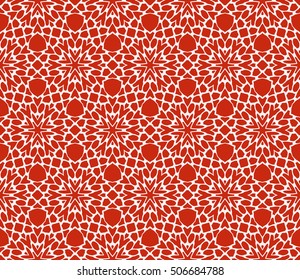 red color. Abstract floral seamless pattern. geometry design. Vector. Texture for holiday cards, Valentines day, wedding invitations, design wallpaper, pattern fills, web page, banner, flyer.