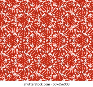 red color. Abstract floral seamless pattern. geometry design. Vector. Texture for holiday cards, Valentines day, wedding invitations, design wallpaper, pattern fills, web page, banner, flyer.