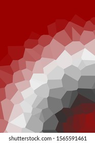 Red Color Abstract trianglify Generative Art background illustration