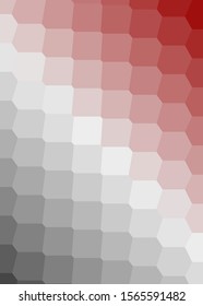 Red Color Abstract trianglify Generative Art background illustration