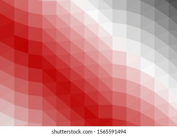 Red Color Abstract trianglify Generative Art background illustration