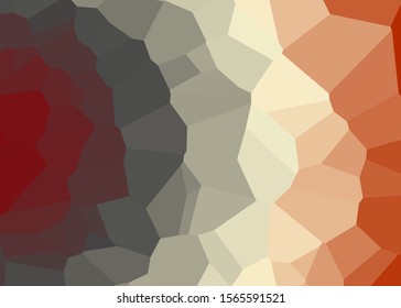 Red Color Abstract trianglify Generative Art background illustration