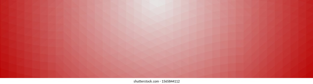 Red Color Abstract trianglify Generative Art background illustration