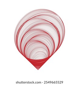 RED COLOR ABSTRACT IN WHITH BACKGROUND