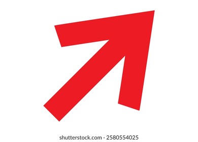 Red color Up Arrow png Icon Different From Transparent White Background, Left Arrow Transparency Logo Concept hd