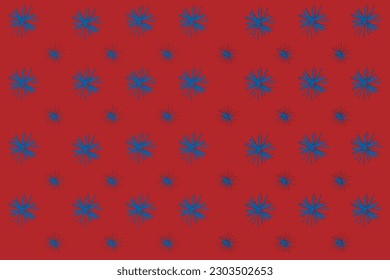 Red color as the background and abstract floral pattern as the pattern design. Great for fabric printing media or other media applications