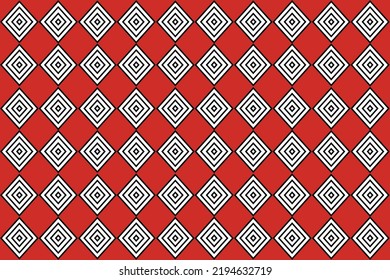 Red color background with Diamond Shape 