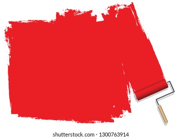 Red color background, painted background that can be used for corporate document presentations