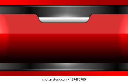 red color background template, Vector Illustration