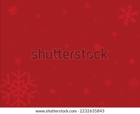 Red color background with a watermark of snowflakes