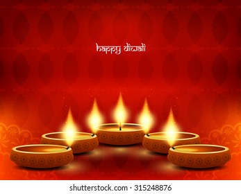 Happy Diwali Diya Oil Lamp Festival Stock Vector (Royalty Free) 1189712392