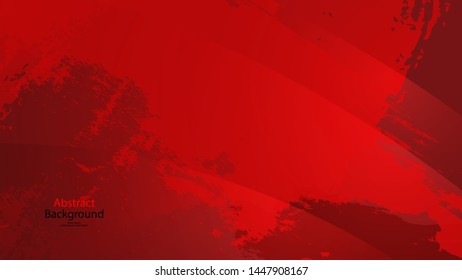 Red color and black color background abstract art vector 