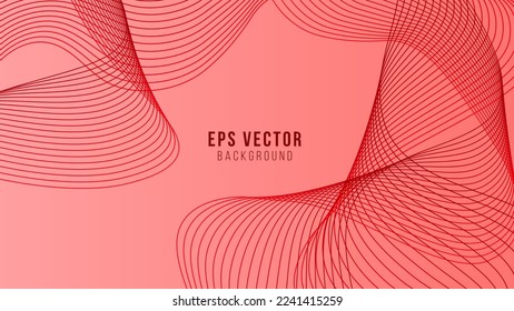 Red color and black color background abstract digital art vector