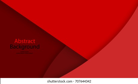 Red color and black color background abstract art vector 