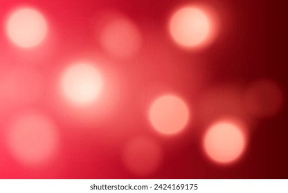 Color rojo bokeh luz suave fondo abstracto, Vector eps 10 ilustración partículas de bokeh, Decoración de fondo