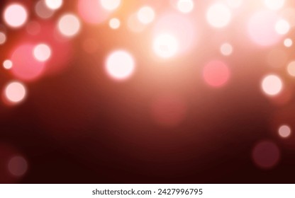 Fondo abstracto suave de la luz del bokeh del color rojo, Vector eps 10 partículas del bokeh de la ilustración, decoración del fondo