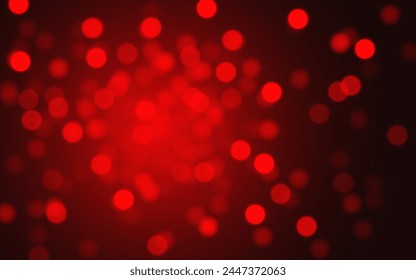 Red color bokeh soft light abstract background, Vector eps 10 illustration bokeh particles, Background decoration