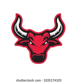 Red color bull E Sport Logo