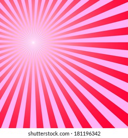 red color burst background. Vector illustration