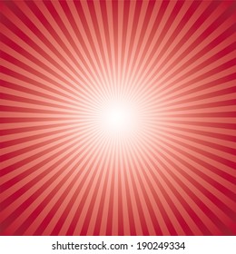 red color burst background. Vector illustration