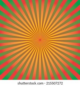 red color burst background. Vector illustration