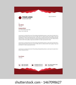 Letterhead Design Template Your Business Stock Vector (Royalty Free ...