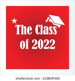 red color The Class of 2022 banner-social web banner