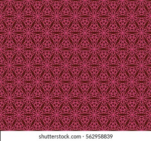 red color decorative floral lace ornament. geometric seamless pattern. vector illustration