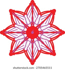 Un ilustrador de diseño de color rojo