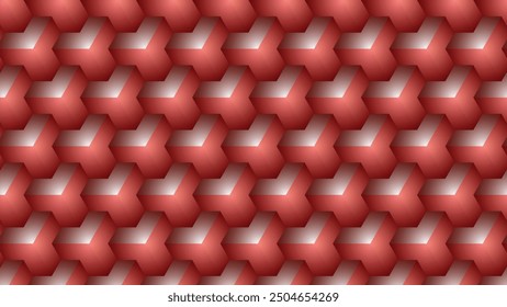 Red color diamond shaped tiles