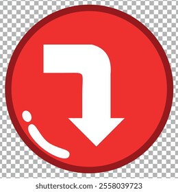 RED COLOR down BUTTONS   VECTOR FOR GAME ILLUSTRATION