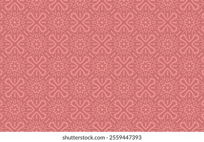 Red color fabric floral pattern