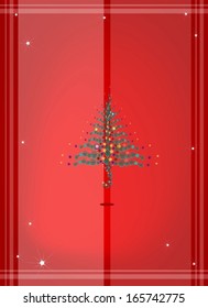 Red Color Festive Background of Lovely Christmas Balls or Christmas Ornaments Decorated on Christmas Tree, Sign for Start Christmas Celebration. 