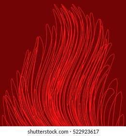 Red Color Fire background. EPS10 vector illustration.