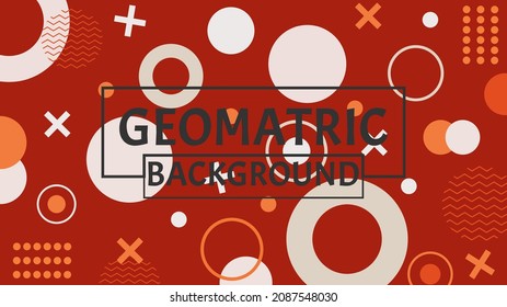 Red Color Geomatric  Shape Abstrack Background Modern Design Eps Vector File