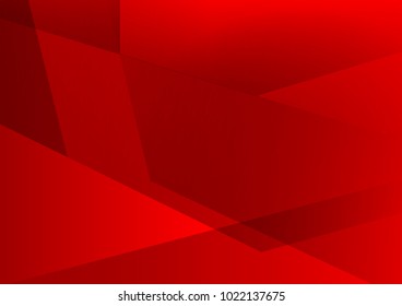 Red color geometric abstract vector background, Modern design