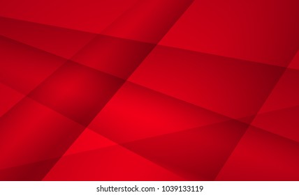Red color geometric background abstract art vector. Abstract graphic element.