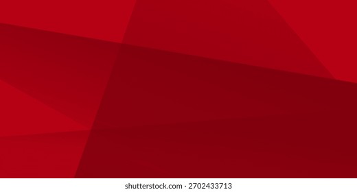 Red color geometric background abstract art vector. Abstract graphic element.