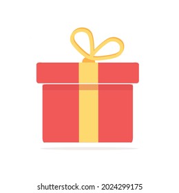 Icono de regalo de color rojo 