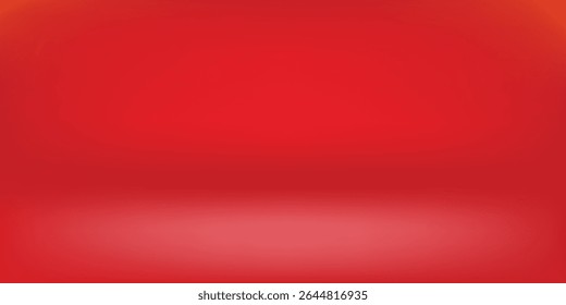 Red color gradient background, backdrop.