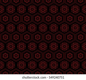 red color hexagon design for your ideas. for business wallpaper, presentation. vector