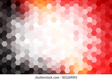 red color honeycomb background. vector illustration. for design, wallpaper, brochure